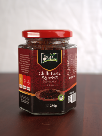 Nutrigreenes Chili Paste 250g natural Sri Lankan ready-to-eat chili sambal