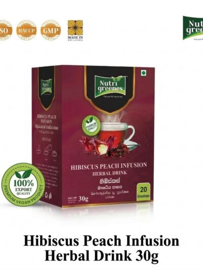 Nutrigreenes Hibiscus Peach Infusion Herbal Drink 30g